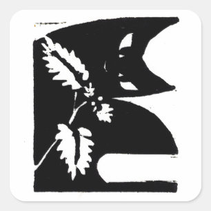 Ursprüngliche Quadratischer Aufkleber