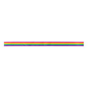 Ursprüngliche Regenbogen-Stolz-Flagge Satinband