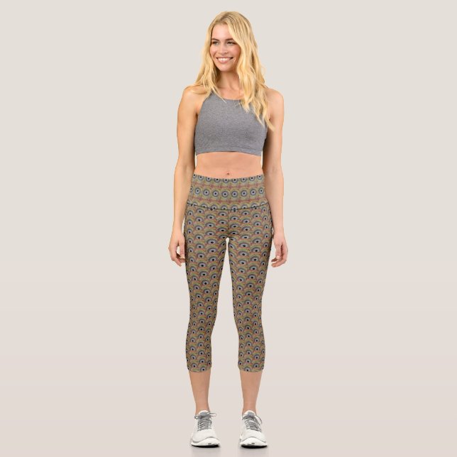 Ursprüngliche Spin-Art Capri Leggings (Vorderseite)