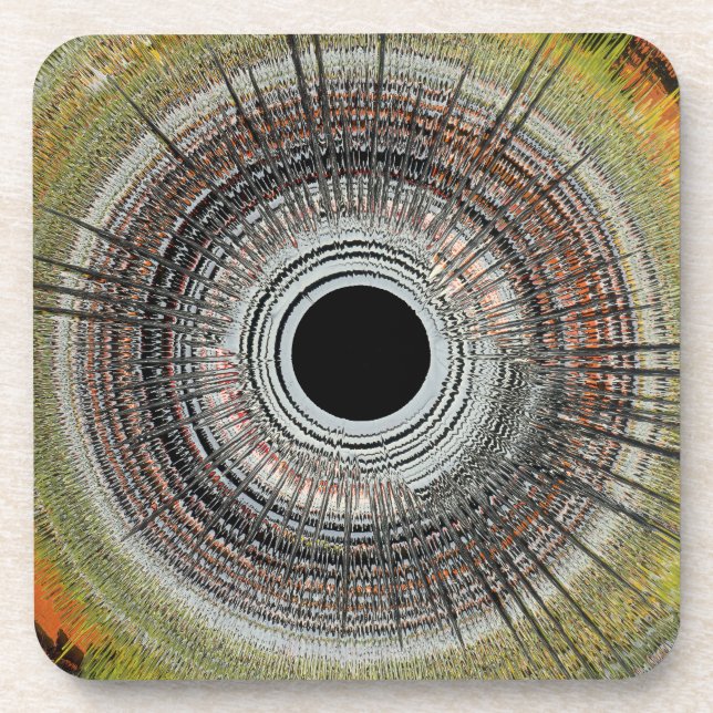 Ursprüngliche Spin-Art Getränkeuntersetzer (Vorderseite)