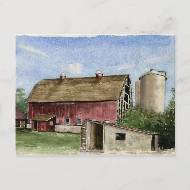 Ursprüngliche Trescher Scheune - Postkarte (Vorderseite)