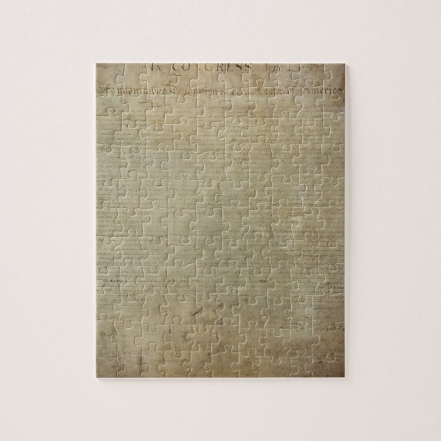 Ursprüngliche Unabhängigkeitserklärung Puzzle (Vertikal)