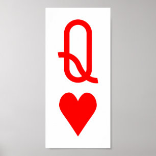 Ursprüngliche Valentinstag-Königin des Herzsymbols Poster