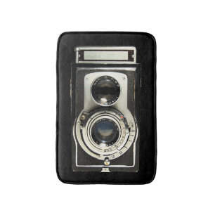 Ursprüngliche Vintage Kamera Badematte