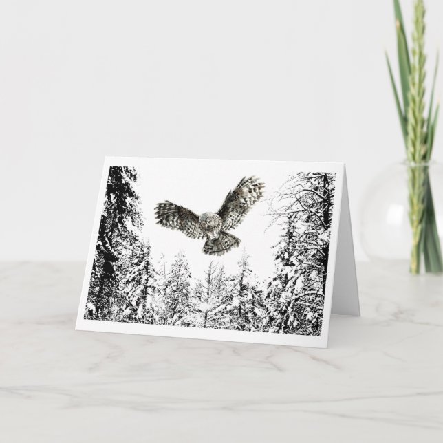 Ursprüngliche Wasserfarbe markende oder jagende Vö Karte (Vorderseite)