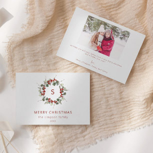 Ursprüngliche Weihnachtskarte des Fotos Einladung