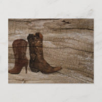 Ursprüngliche Western-Cowboystiefel aus Holz