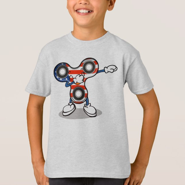 Ursprünglicher betupfender Handspinner - T-Shirt (Vorderseite)