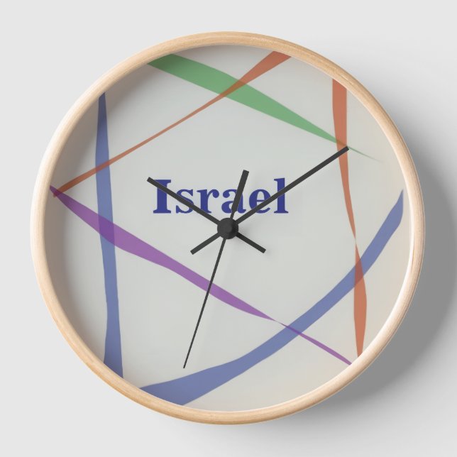 Ursprünglicher Davidstern-Design-Wanduhr Uhr (Vorderseite)