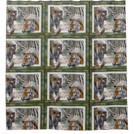 Ursprünglicher Dschungeldruckduschvorhang Duschvorhang