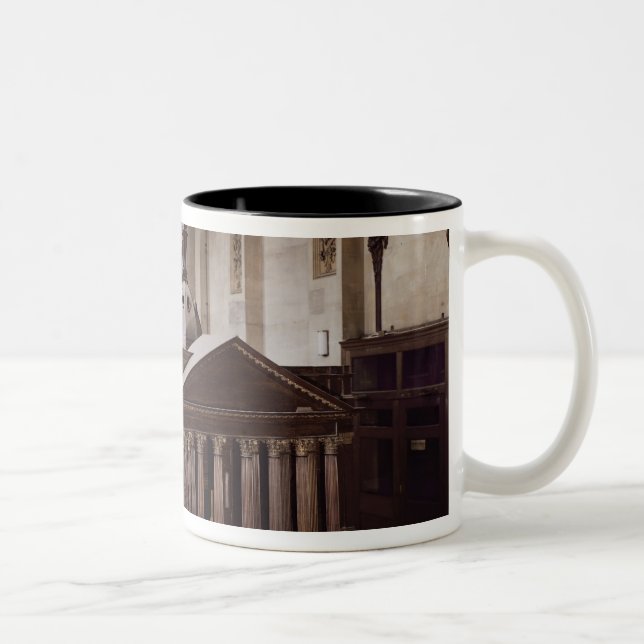 Ursprünglicher Entwurf für St Paul Kathedrale Zweifarbige Tasse (Rechts)