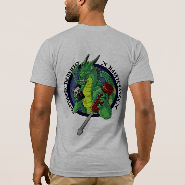 "Ursprünglicher" Entwurfs-heller T - Shirt (Rückseite)