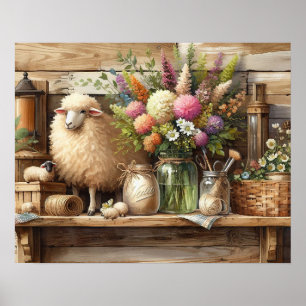 Ursprünglicher Holzlandsitz 3 Poster