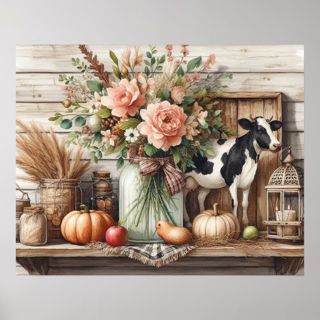 Ursprünglicher Holzlandsitz 6 Poster (Vorne)