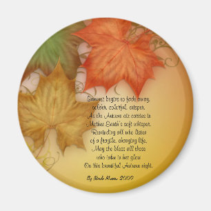 Ursprünglicher Magnet Poesie des Herbst-Falles