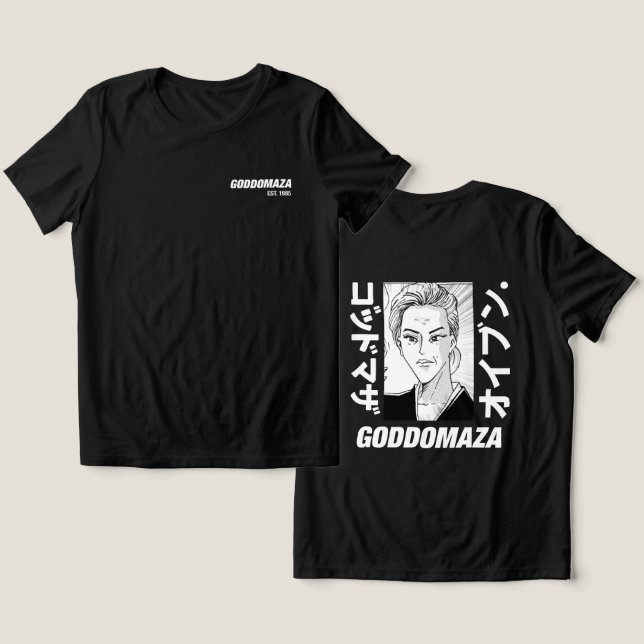 URSPRÜNGLICHER MOMOKOKOPF BW BOLD TEXT SCHWARZ ZUR Tri-Blend SHIRT (Design Vorderseite & Rückseite)