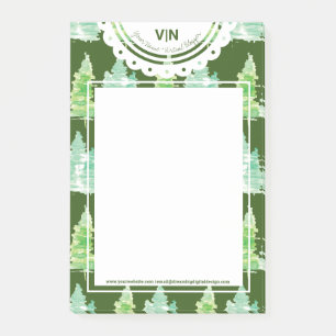 Ursprünglicher Name: Waterfarbene Bäume Post-it Klebezettel