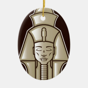 Ursprünglicher Pharao ägyptischer Herrscher Keramik Ornament