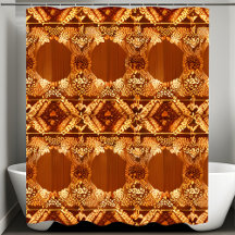 Ursprünglicher rustikaler Duschvorhang