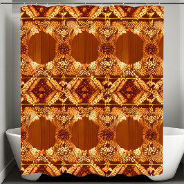 Ursprünglicher rustikaler Duschvorhang