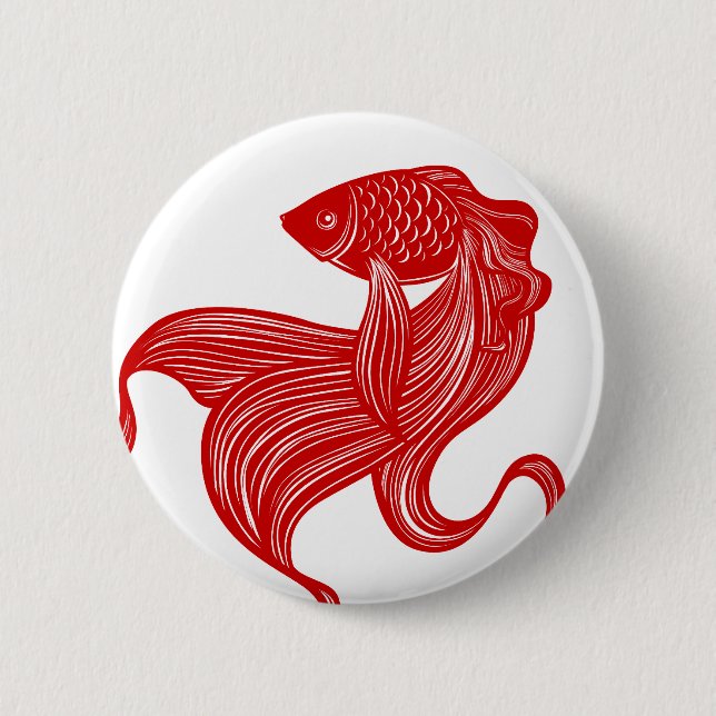 Ursprünglicher Schere-geschnittener Button (Vorderseite)