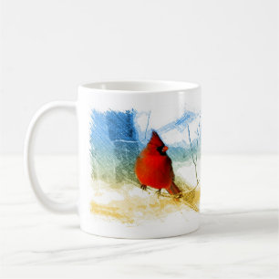 Ursprünglicher Westernlandweihnachtsrot-Kardinal Tasse