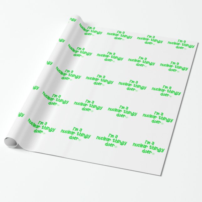 Ursprüngliches Atomdesign Geschenkpapier (Ungerollt)