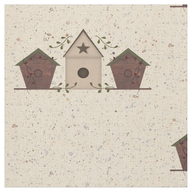 Ursprüngliches Birdhouses-Gewebe Stoff (Nahaufnahme)
