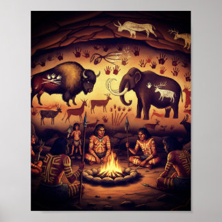 Ursprüngliches Community Cave Art Poster