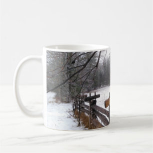 Ursprüngliches Foto - SchneeWinterlandschaft Kaffeetasse