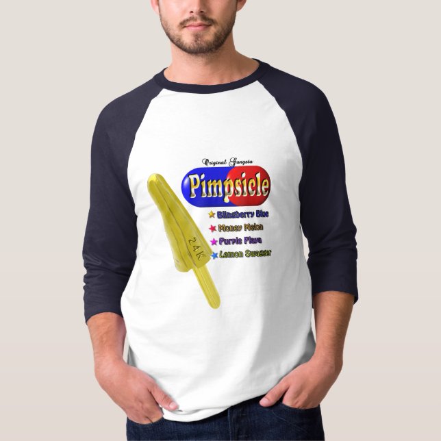 Ursprüngliches Gangsta gediegenes Gold Pimpsicle! T-Shirt (Vorderseite)