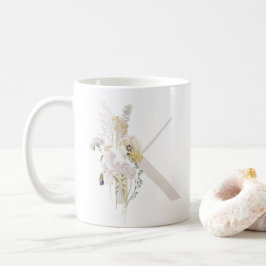 Ursprüngliches K mit weich farbiger Blume Kaffeema Kaffeetasse