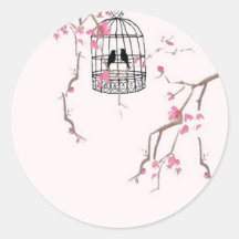 Ursprüngliches Kirschblüten-Vogelkäfig-Kunstwerk