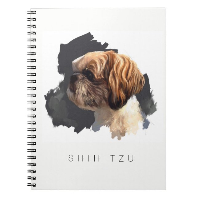 Ursprüngliches Kunst-Notizbuch Shih Tzu Notizblock (Vorderseite)