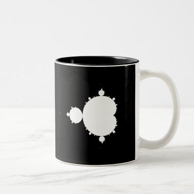 Ursprüngliches Mandelbrot Set 02 - Fraktal-Tasse Zweifarbige Tasse (Rechts)