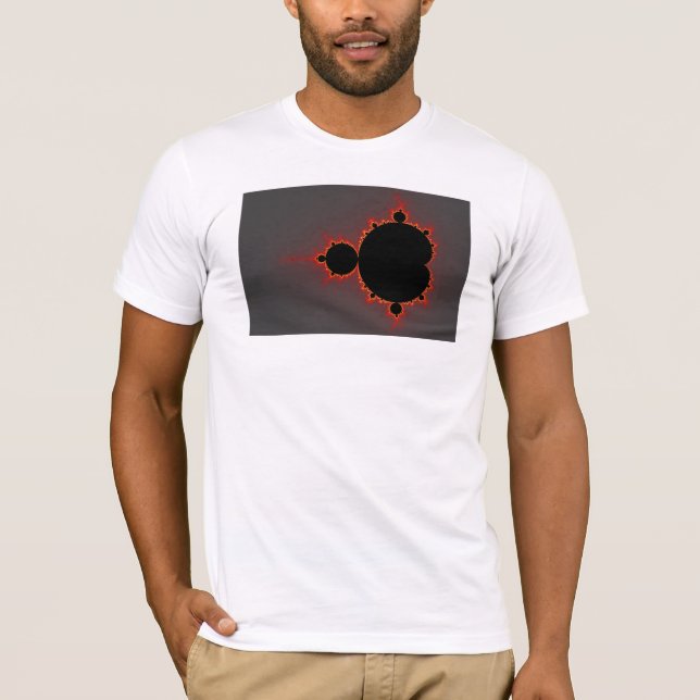 Ursprüngliches Mandelbrot Set - Fraktal T-Shirt (Vorderseite)
