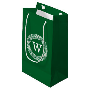 Ursprüngliches Monogramm für den Forest Grn mit gr Kleine Geschenktüte