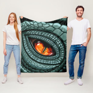 Ursprüngliches Reptilien-Raubtier-Auge Fleecedecke