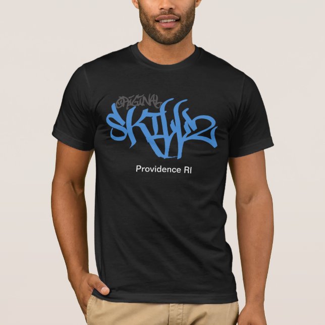 Ursprüngliches Skillz Logo (neues Blau T-Shirt (Vorderseite)