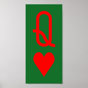 Ursprüngliches Valentinstag Herzenssymbol Poster