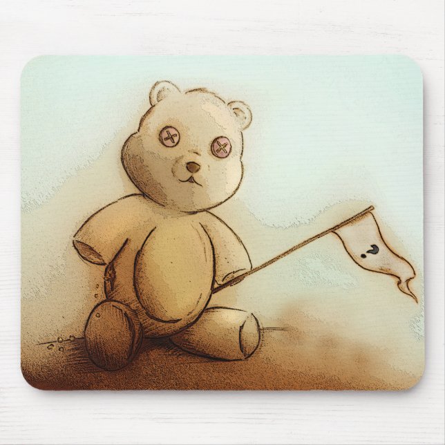 Ursprüngliches Vintages Kunst mousepad - Teddy (Vorne)