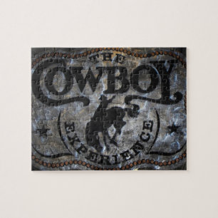 Ursprüngliches Westernland Pferdecowboyrodeo Puzzle