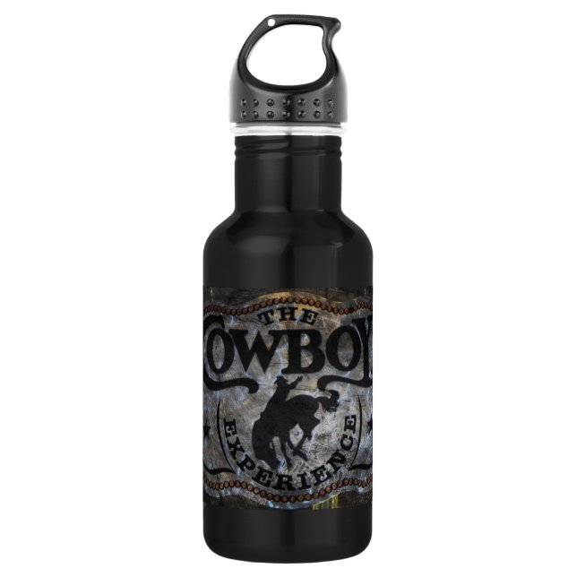Ursprüngliches Westernland Pferdecowboyrodeo Trinkflasche (Vorderseite)