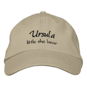 Ursula cap w/ Bedeutung des Namens Bestickte Kappe