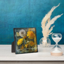Urteil macht Unkraut aus Wildblumen Zitat Kunst Fotoplatte
