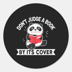 Urteile ein Buch nicht nach seinen Titelbüchern, d Runder Aufkleber