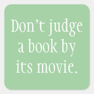 Urteile kein Buch Quadratischer Aufkleber