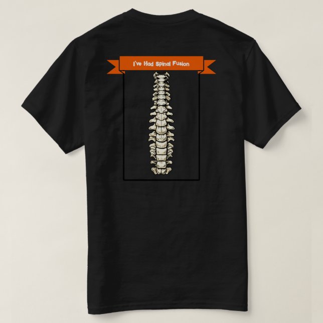 "Urteile nicht, dass ich SpinalFusion hatte." T-Shirt (Design Rückseite)