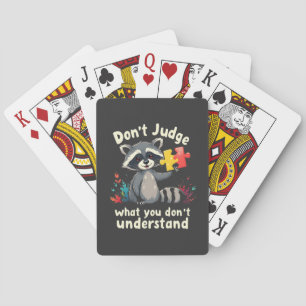 Urteile nicht, was du Autismus nicht verstehst Spielkarten
