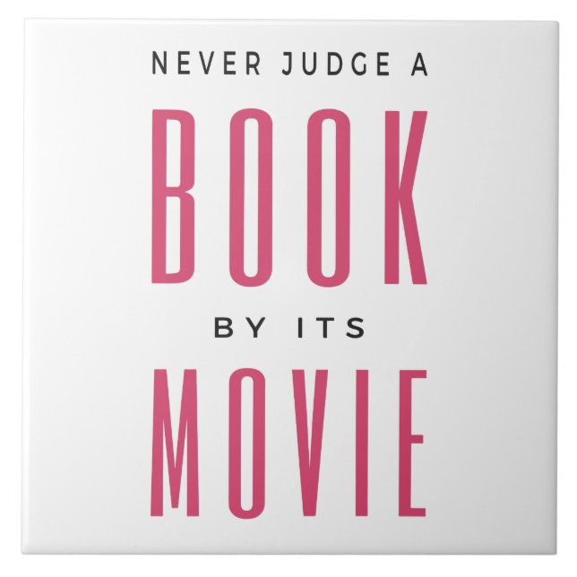 Urteile nie ein Buch nach seinem Film I Fliese (Vorderseite)